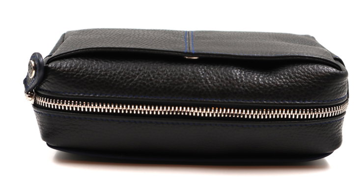 Montegrappa Leather Clutch Bag Black