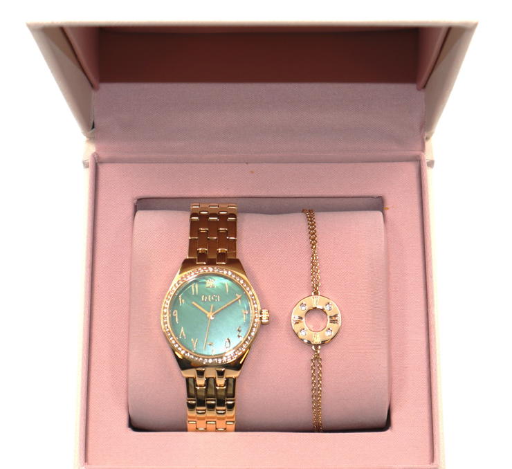 DICI Milano Women's Watch Set with green Dial 