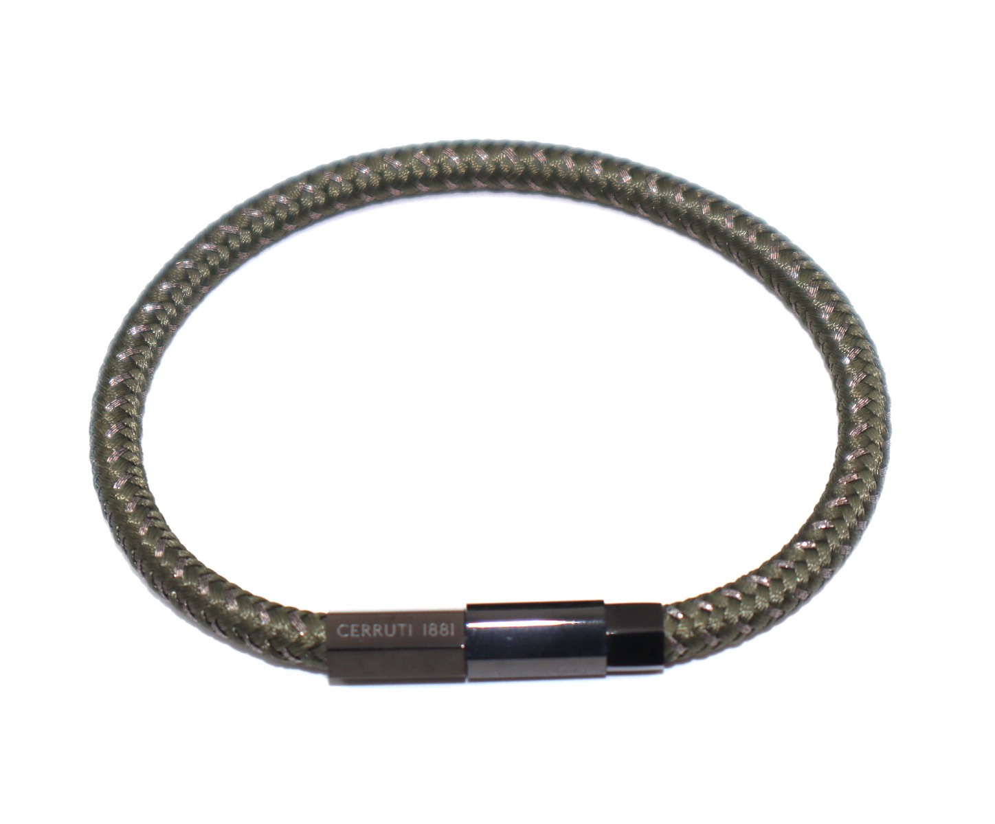 Cerruti 1881 WALTER men bracelet black with green leather