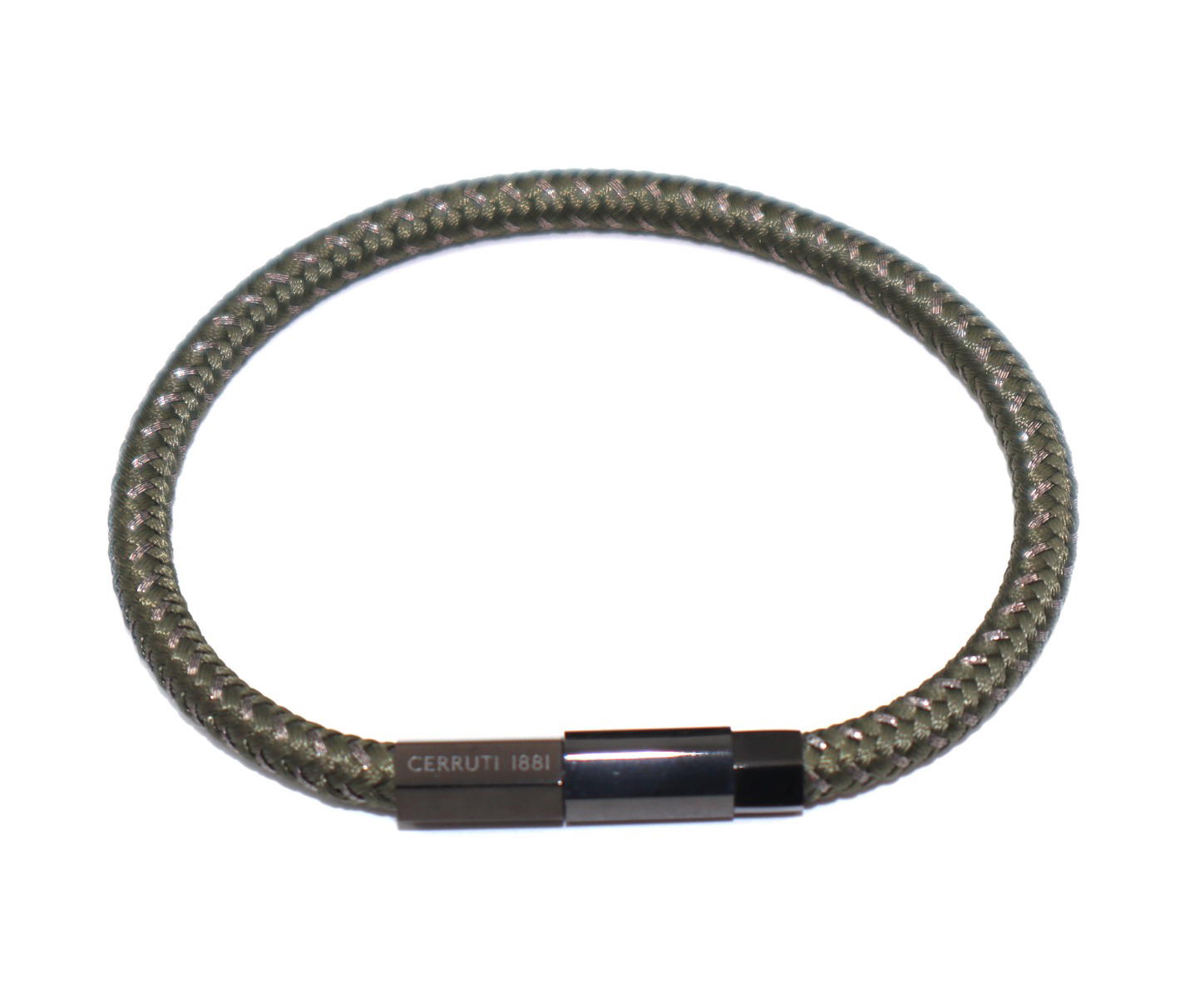 Cerruti 1881 WALTER men bracelet black with green leather