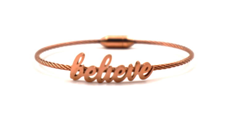 Cerruti 1881 believe bracelet for women steel rose gold 