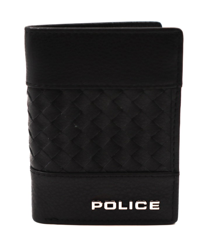 Police Woven Leather Wallet - Elegant & Durable