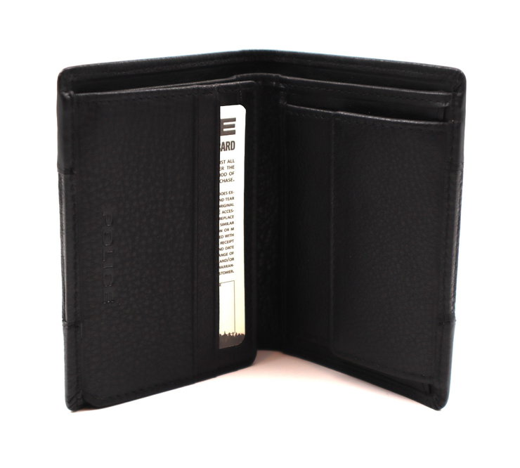 Police Woven Leather Wallet - Elegant & Durable