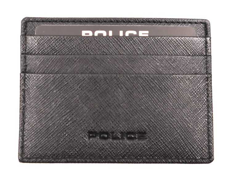 Police Saffiano Leather Cardholder - Sleek & Premium