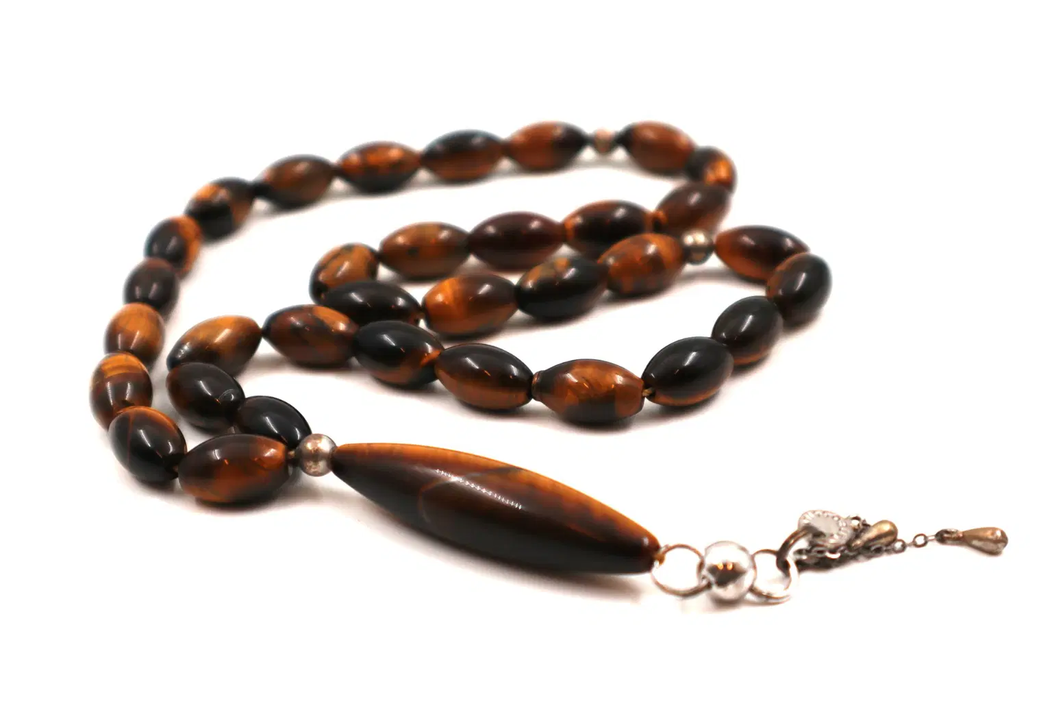 Tateossian Tiger Eye Prayer Beads - Elegant & Handcrafted