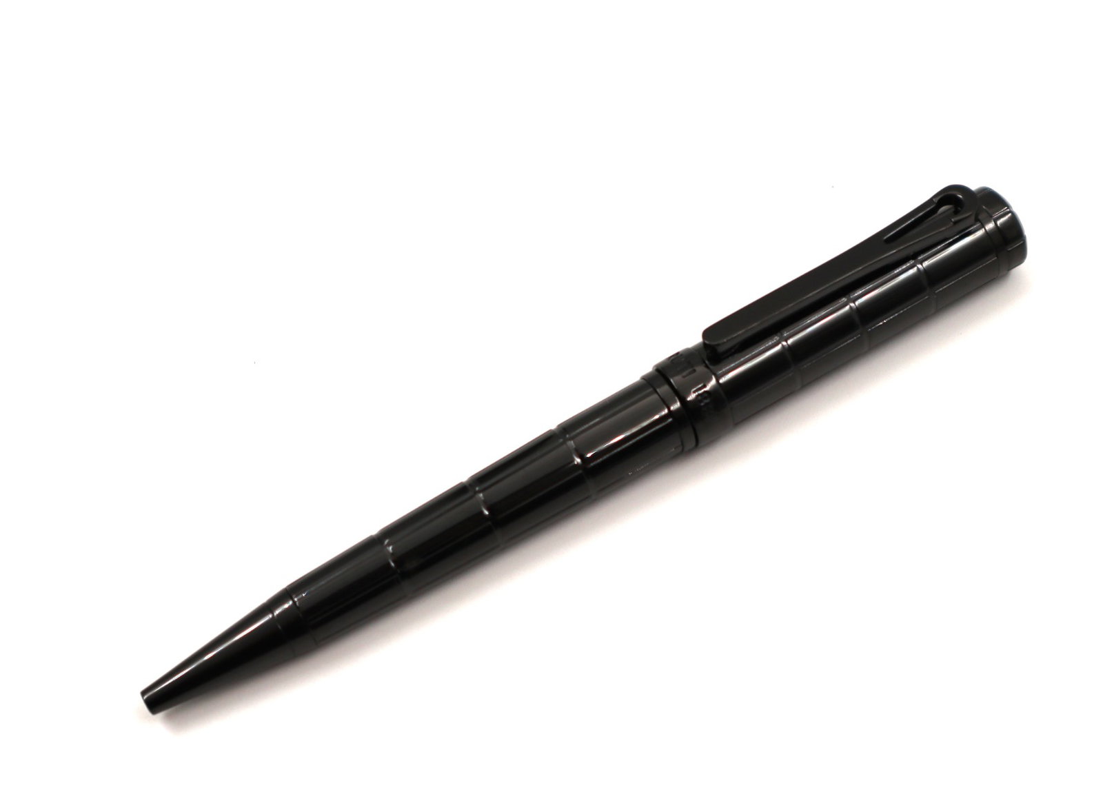 Cerruti 1881 Black Grid Textured Ballpoint Pen