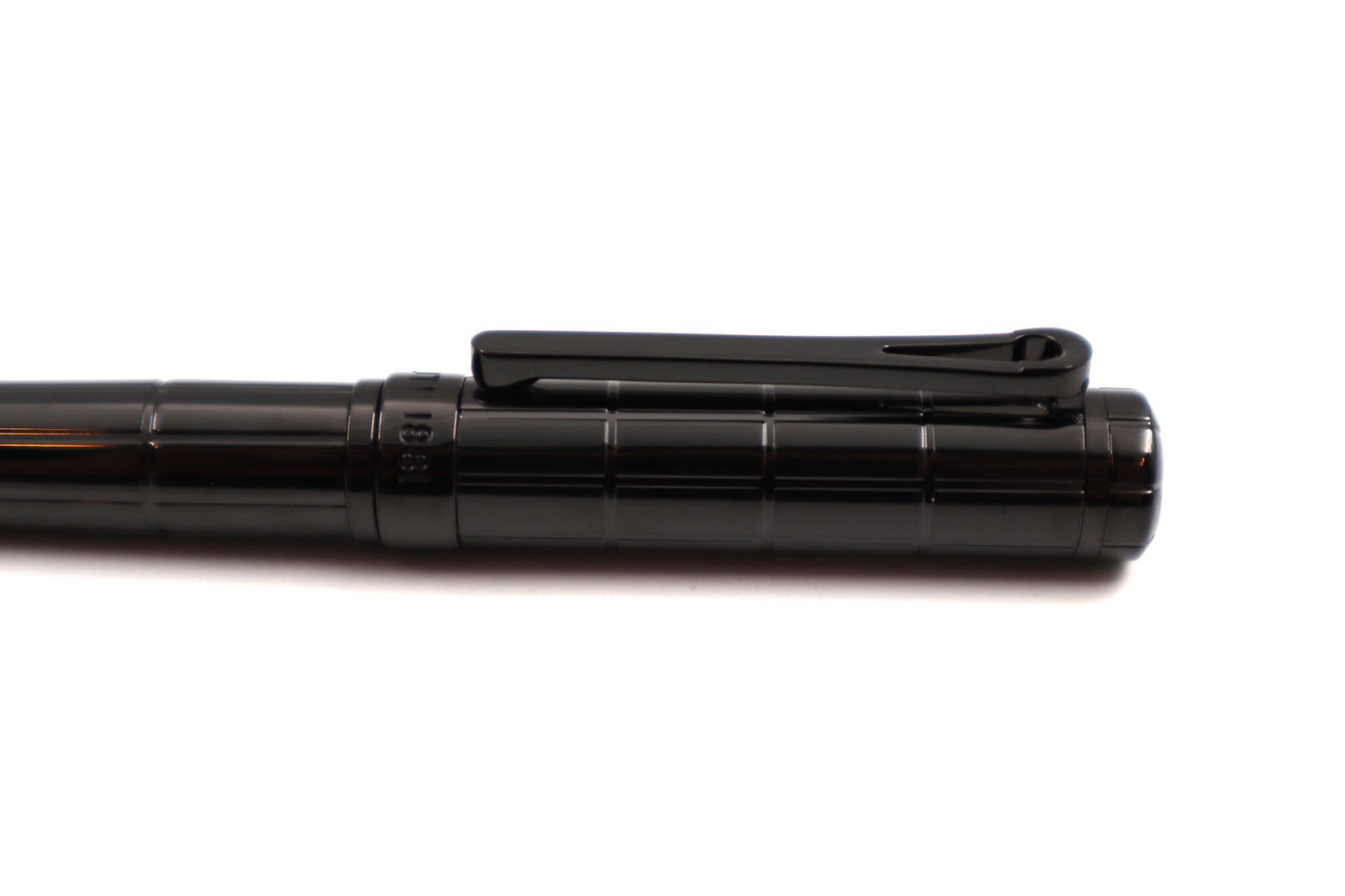 Cerruti 1881 Black Grid Textured Ballpoint Pen