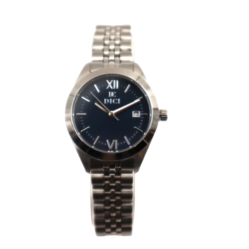 DICI Milano Watch with Silver Frame and Blue Dial