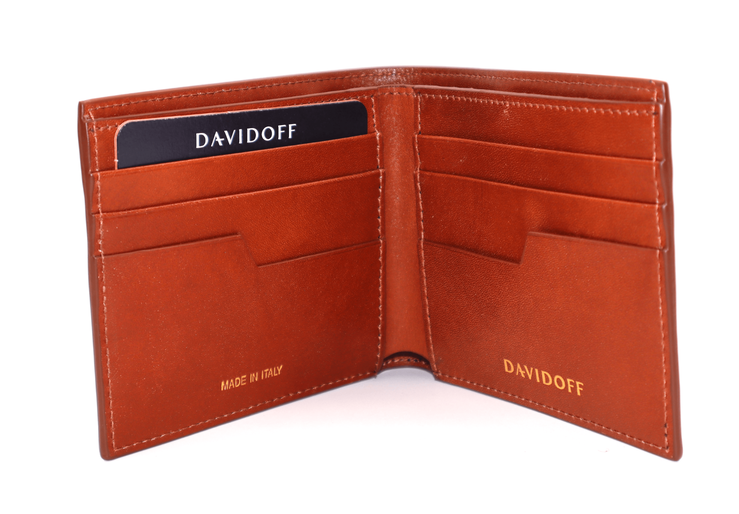 Davidoff Men's Leather Wallet – Brown