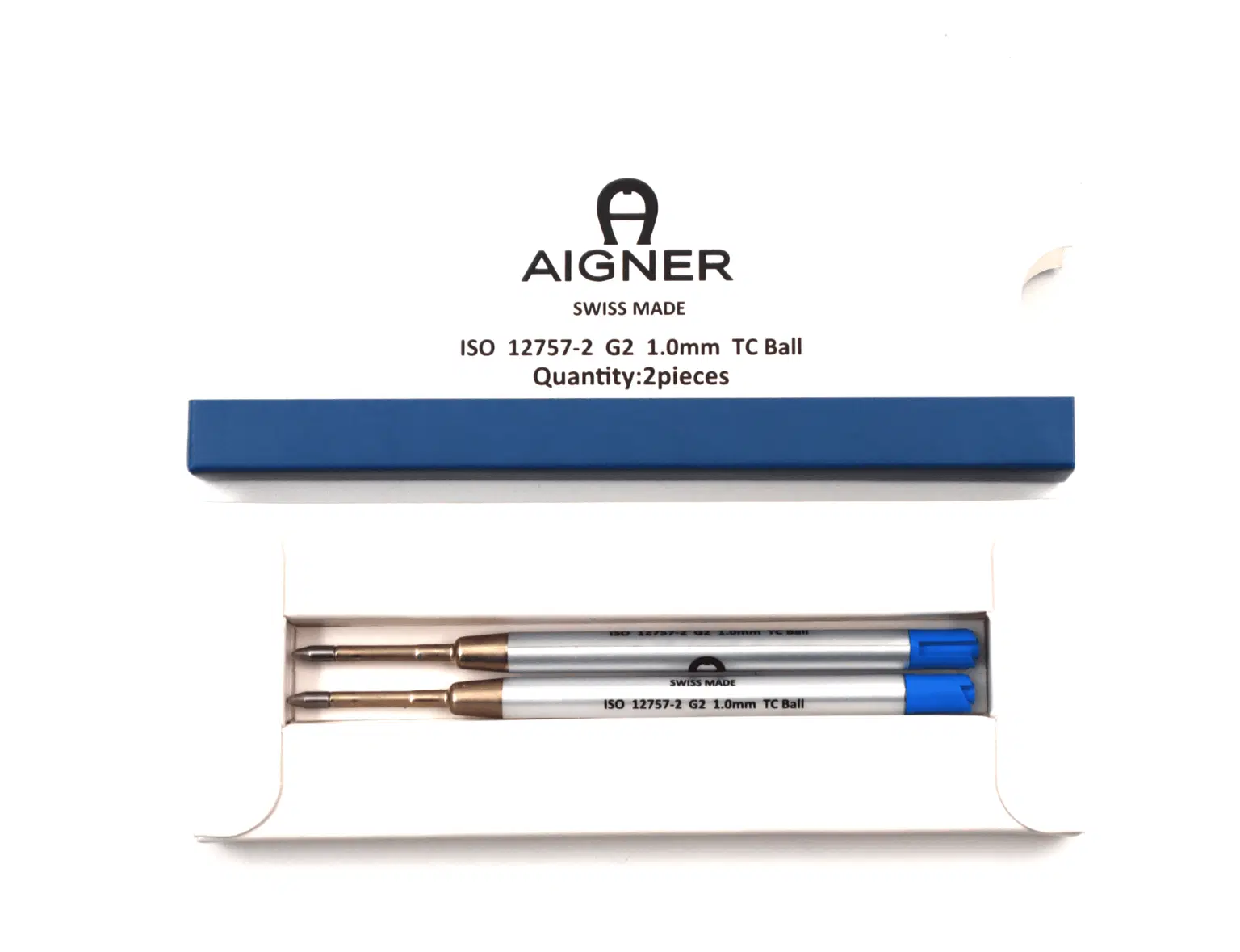 Aigner Ballpoint Pen Refill Blue – Pack of 2