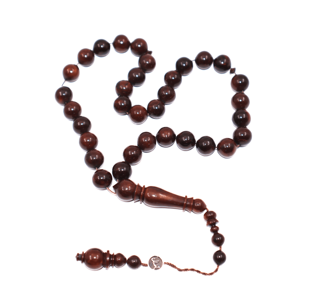 ASAL Coconut Wood Rosary 11MM - Brown Prayer Beads