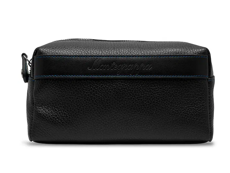 Montegrappa Leather Clutch Bag Black  