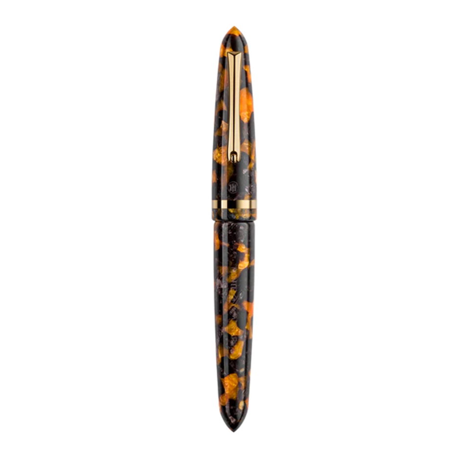 Montegrappa Venetia Havana Amber Rollerball pen, Gold 