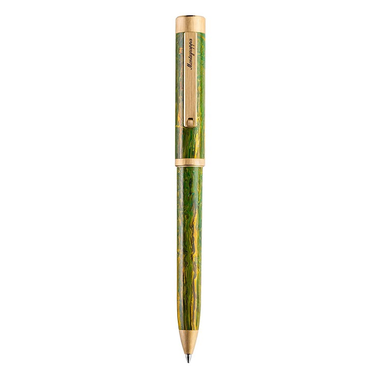 Montegrappa Zero Zodiac Gemini Ballpoint pen, Green, Gold