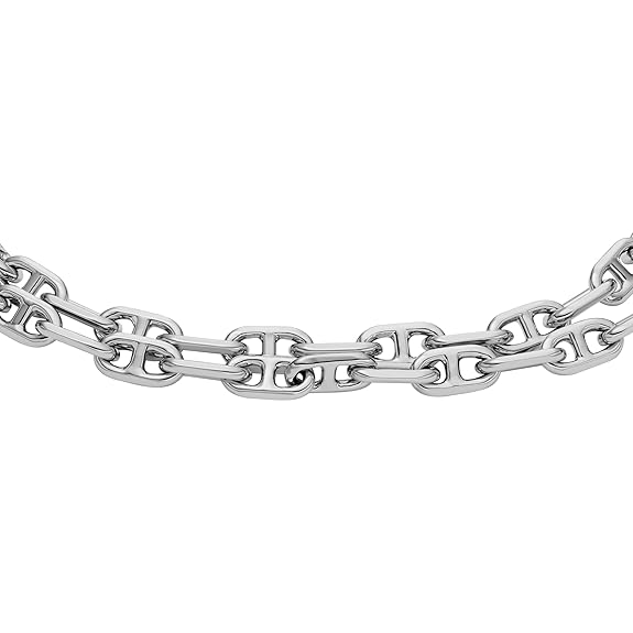 Fossil Women's Silver Double Wrap Chain Bracelet