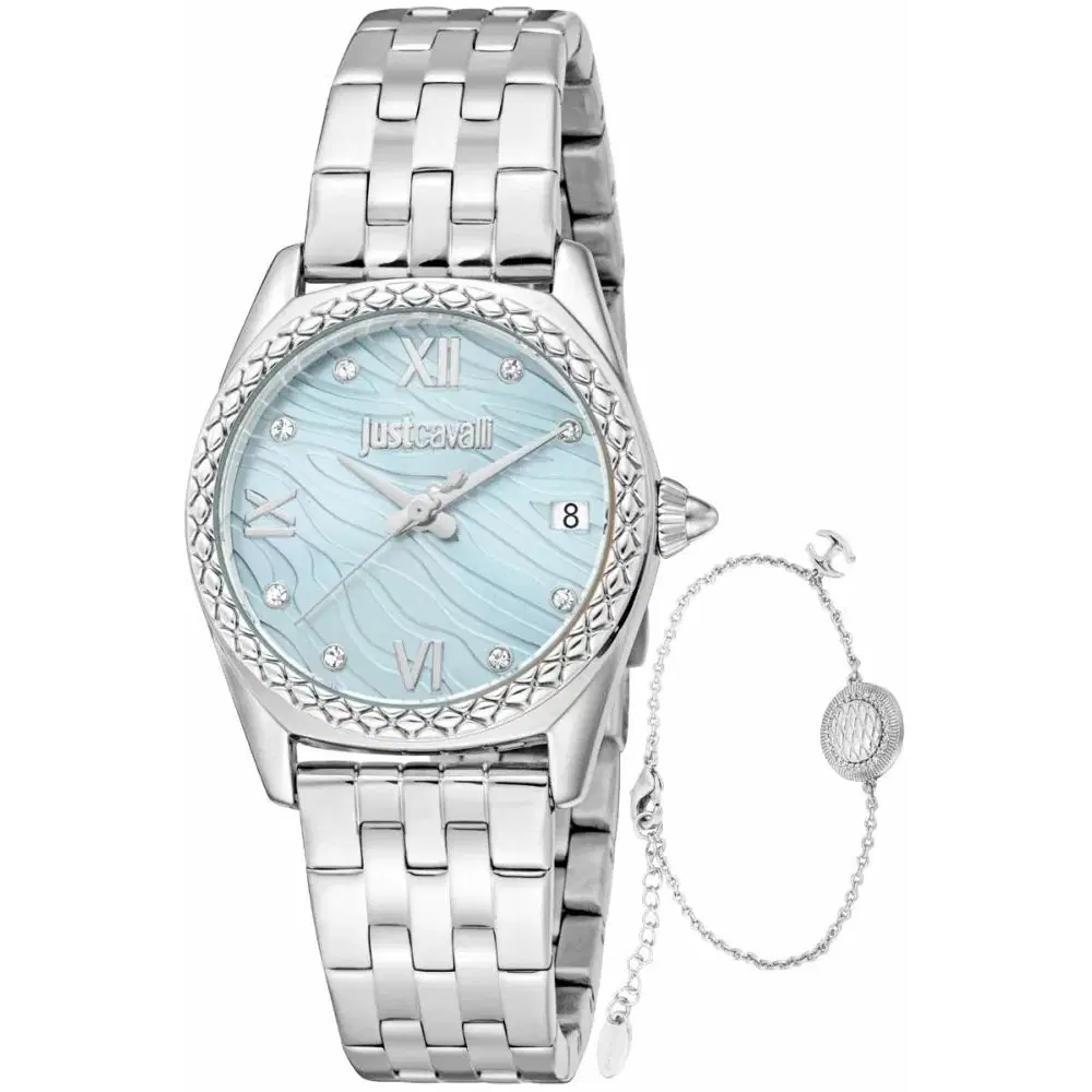 Just Cavalli Ladies animalier Watch set with 2 pcs 