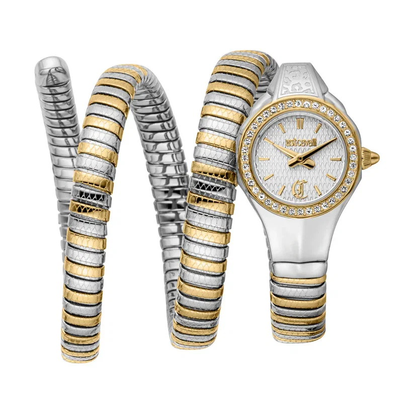 Just Cavalli Vita Ladies Watch – Silver & Gold 