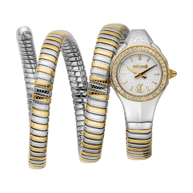 Just Cavalli Vita Ladies Watch – Silver & Gold 