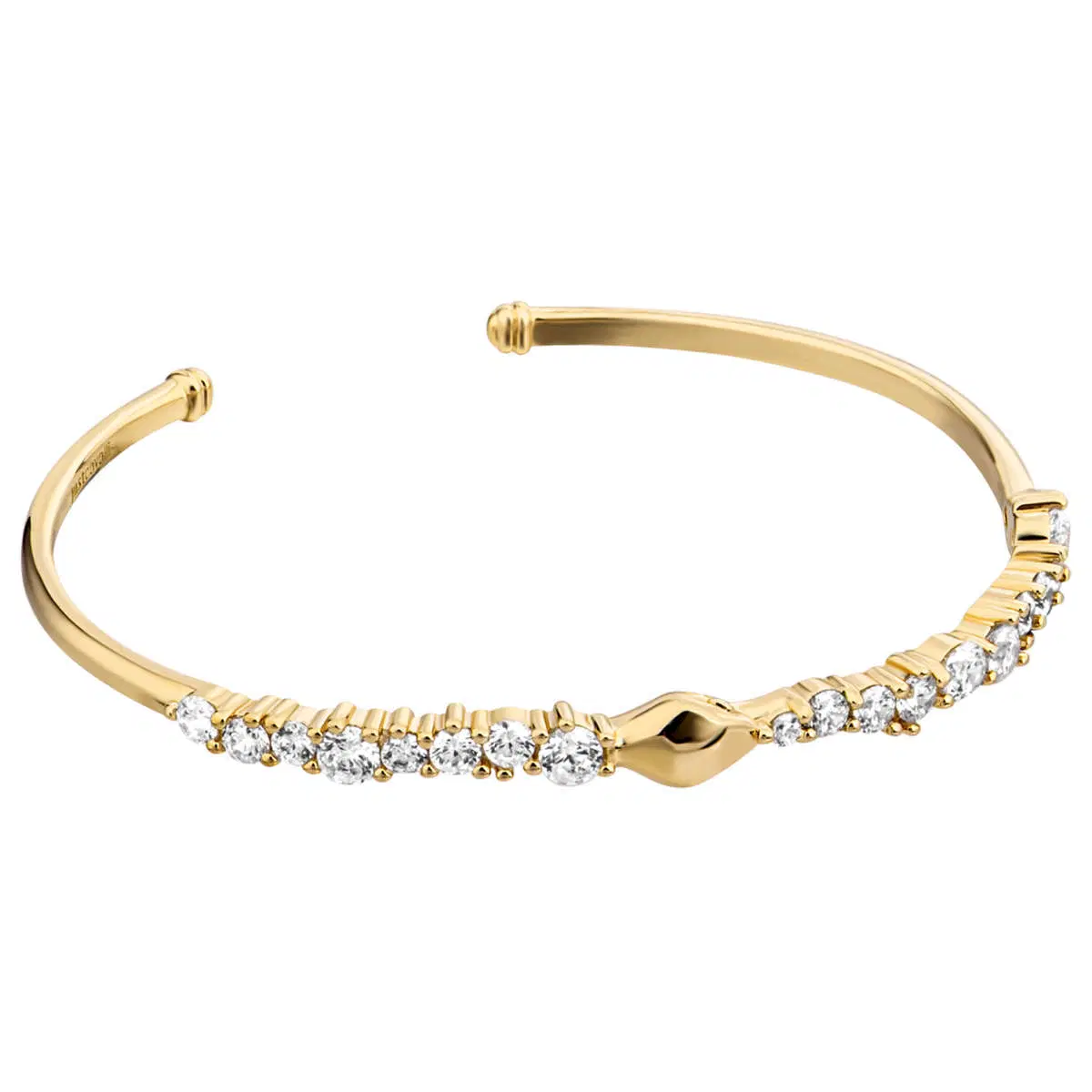 Just Cavalli ladies bangle stainless steel gold with crystal  