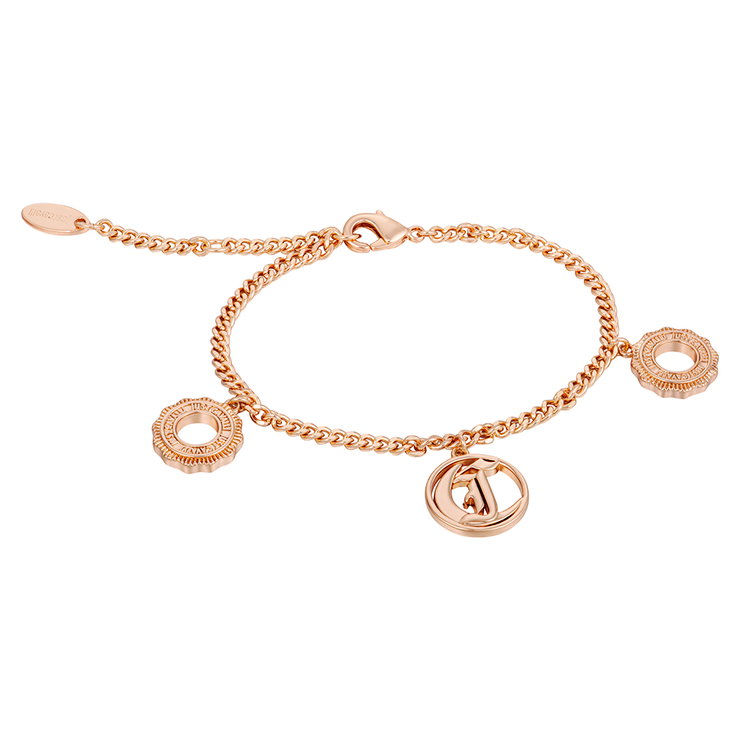 Just Cavalli bracelet for ladies stainless steel rose gold