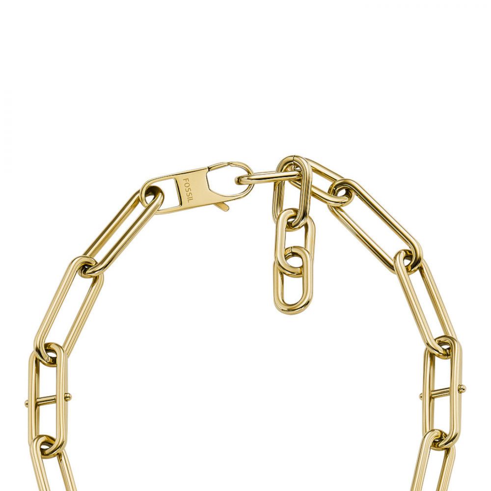 Fossil Heritage Gold-Coloured Ladies Necklace With Crystal