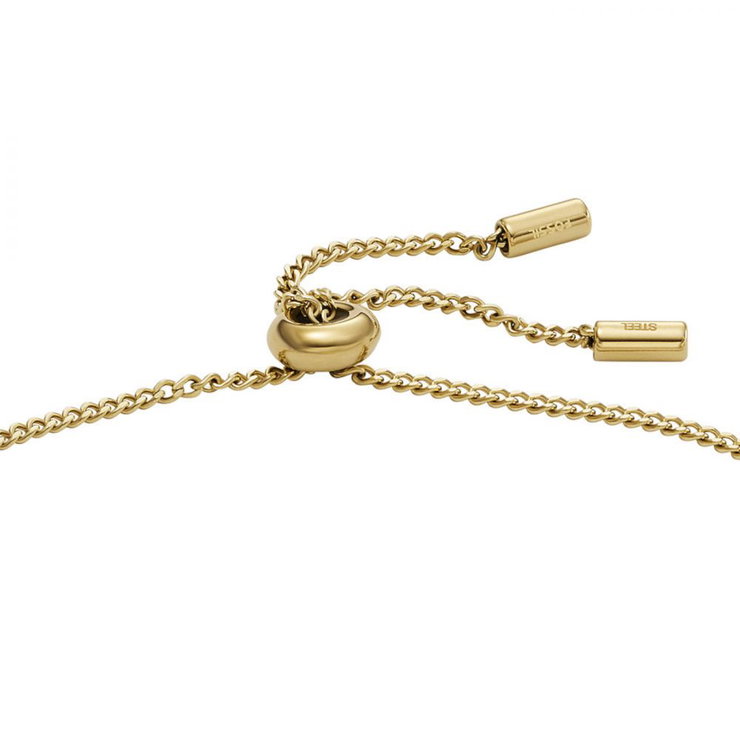 Fossil Heritage Gold-Coloured Ladies Bracelet With Crystal
