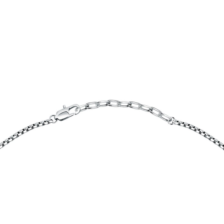 Maserati Necklace For Men Stainless Steel Silver , Gun