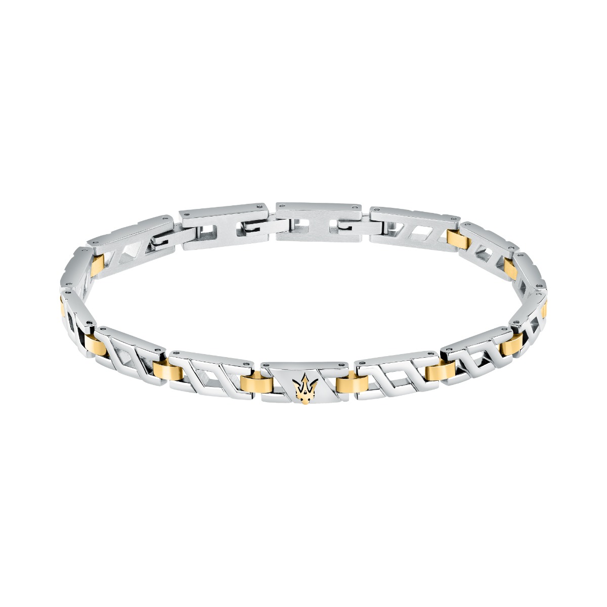 Maserati ICONIC bracelet steel gold , Silver size 18.5+3CM