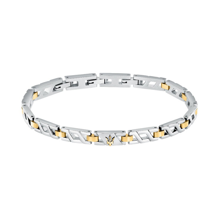 Maserati ICONIC bracelet steel gold , Silver size 18.5+3CM