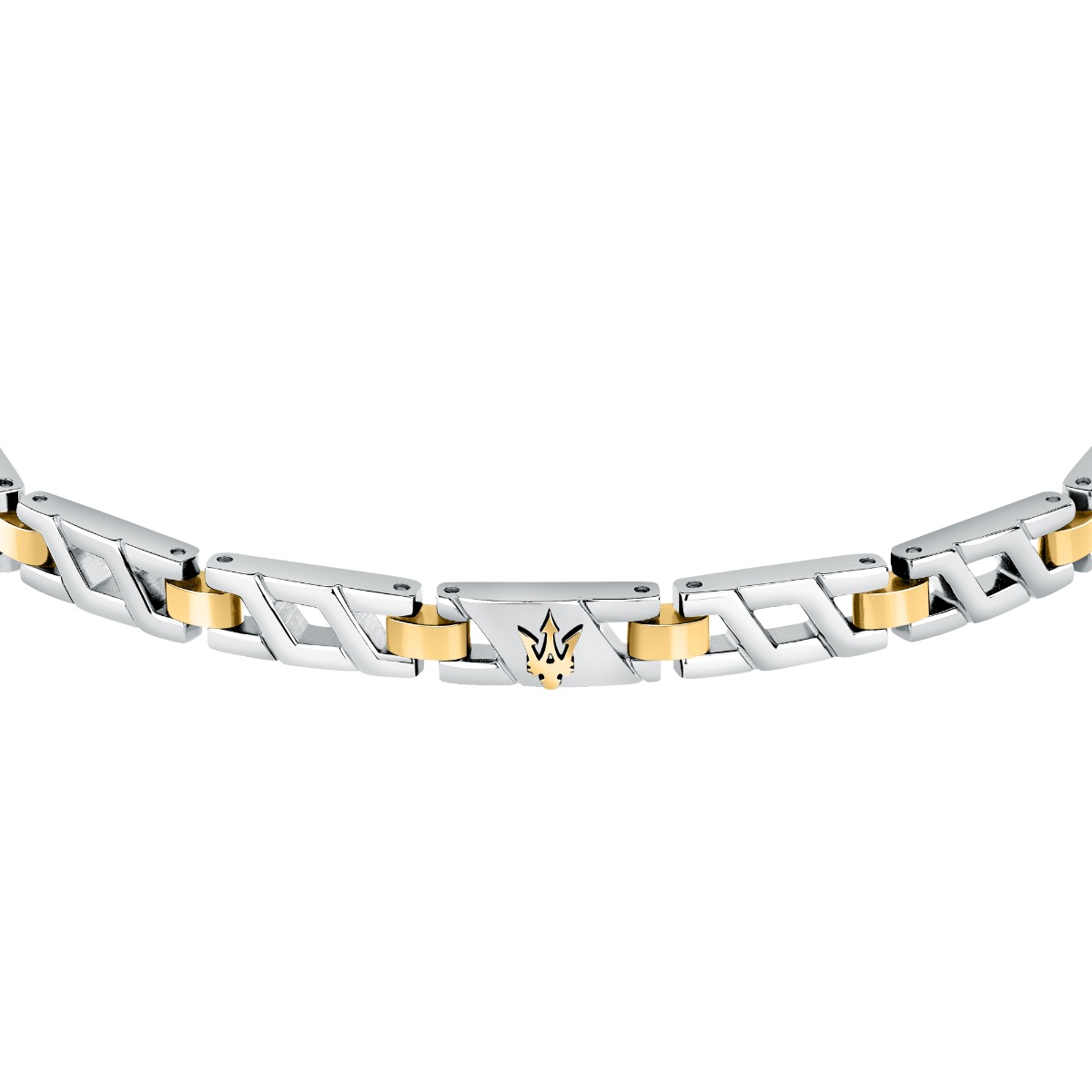 Maserati ICONIC bracelet steel gold , Silver size 18.5+3CM