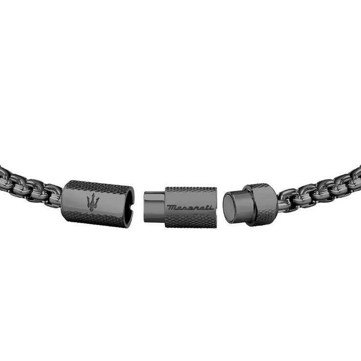 Maserati bracelet for men Stainless Steel gun metal