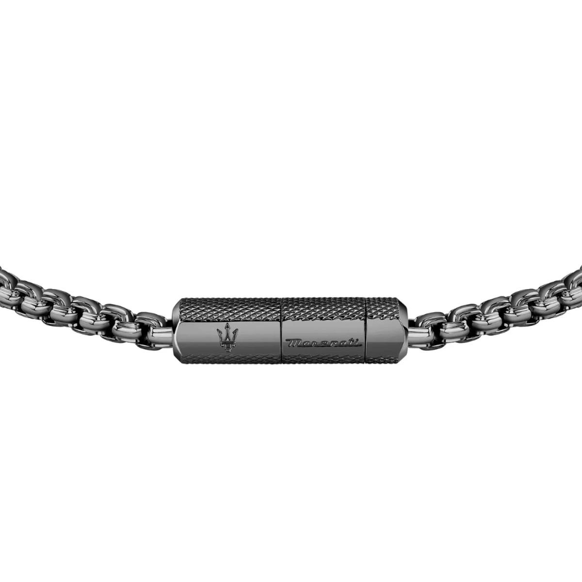 Maserati bracelet for men Stainless Steel gun metal 