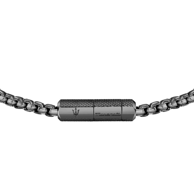 Maserati bracelet for men Stainless Steel gun metal