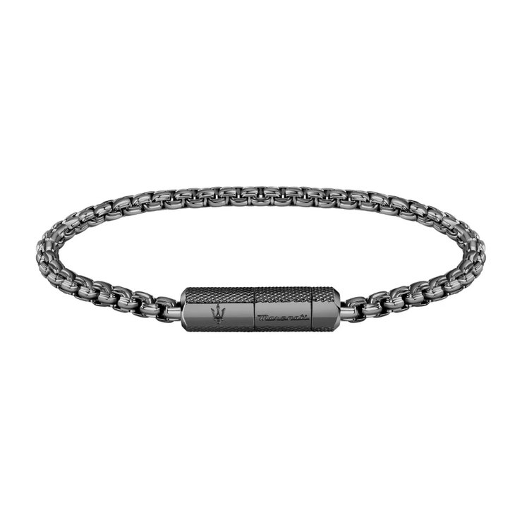Maserati bracelet for men Stainless Steel gun metal