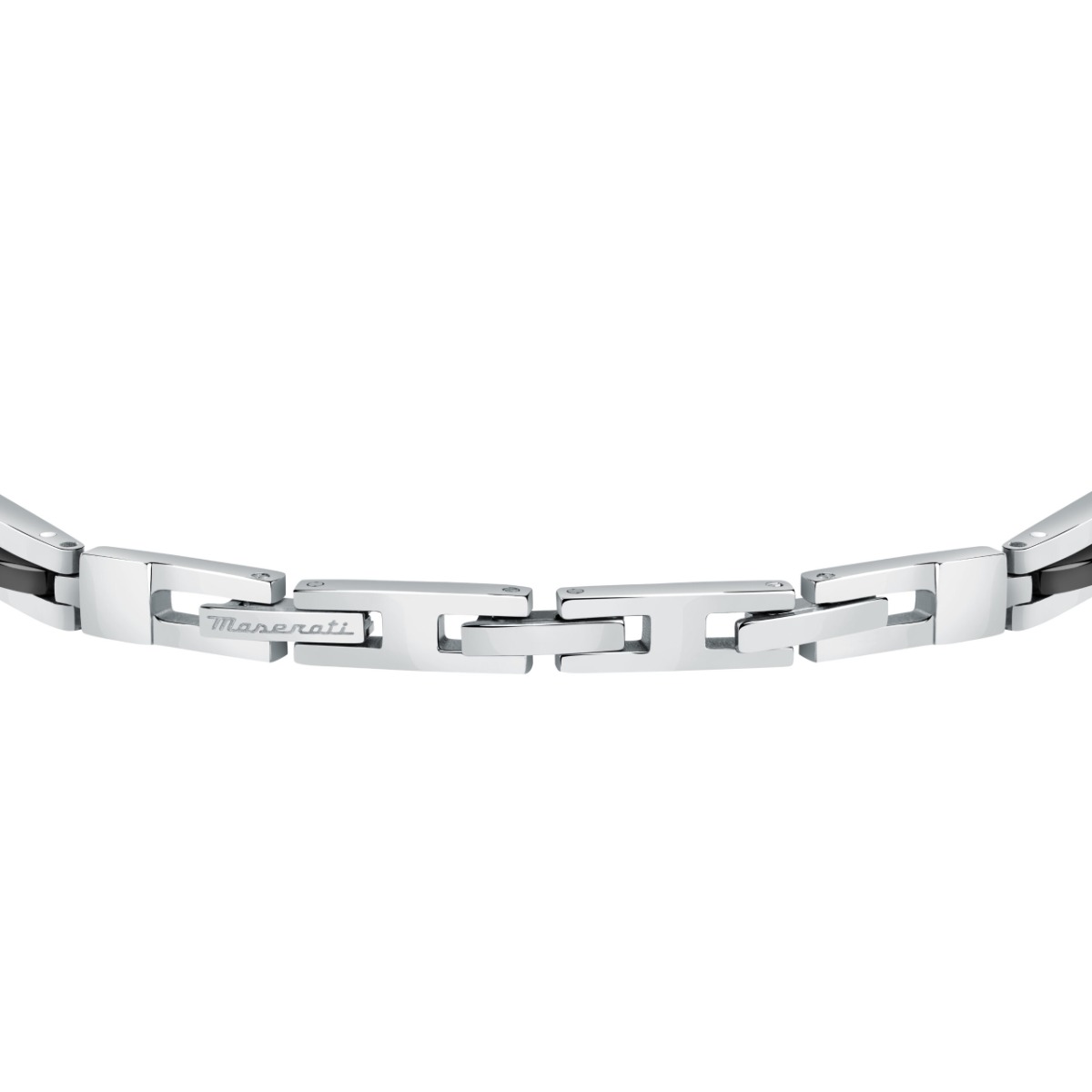 Maserati logo bracelet for gent stainless steel silver , Blue
