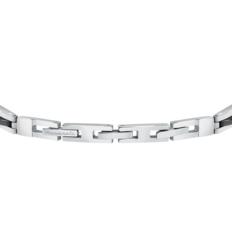 Maserati logo bracelet for gent stainless steel silver , Blue