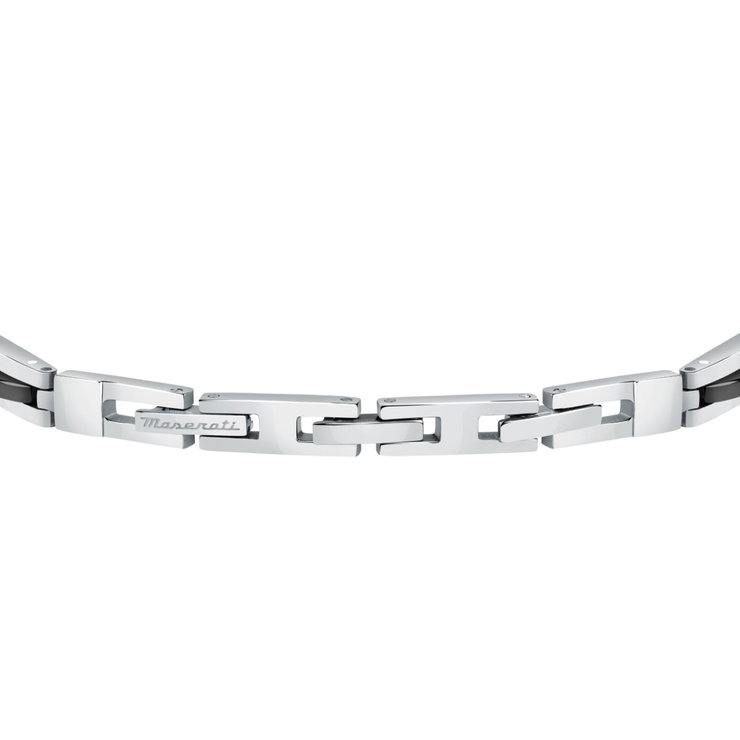 Maserati logo bracelet for gent stainless steel silver , Blue