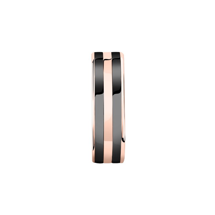 Maserati J logo men ring stainless steel rose gold size 19