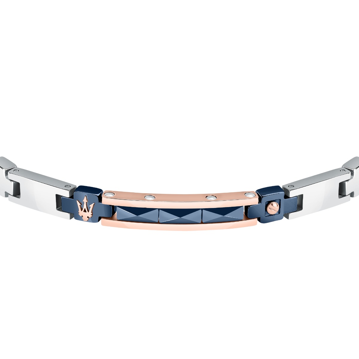 Maserati CERAMIC logo bracelet steel Silver size 18.5+3CM