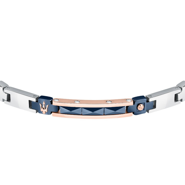Maserati CERAMIC logo bracelet steel Silver size 18.5+3CM
