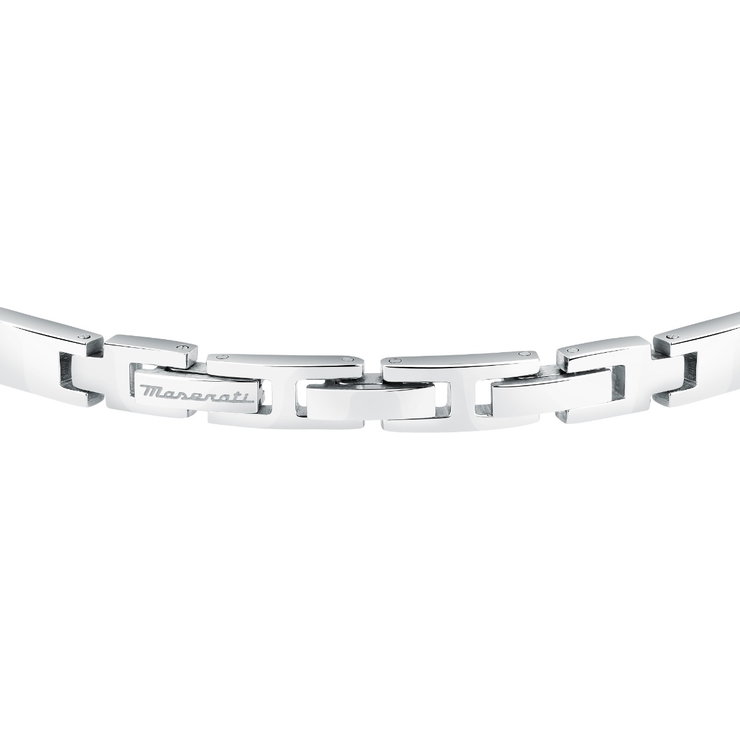 Maserati CERAMIC logo bracelet steel Silver size 18.5+3CM