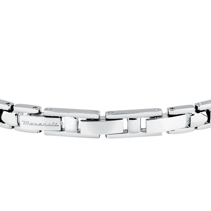 Maserati CERAMIC bracelet steel black , Silver size 18.5+3CM
