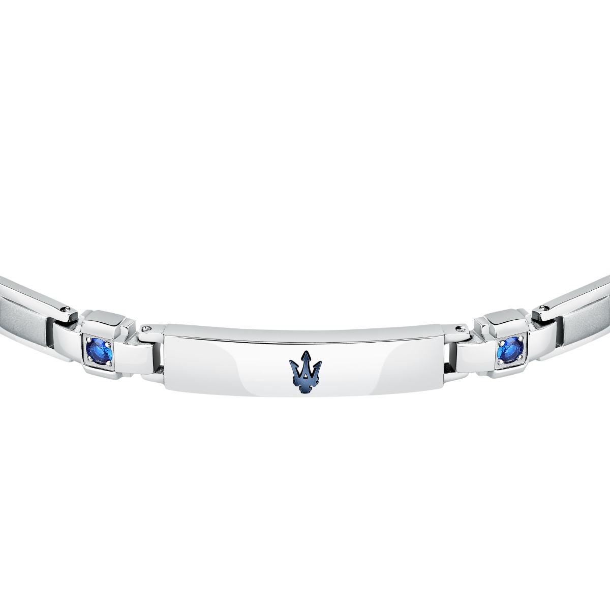 Maserati SAPPHIRE bracelet steel silver , Blue size 18+3.5CM