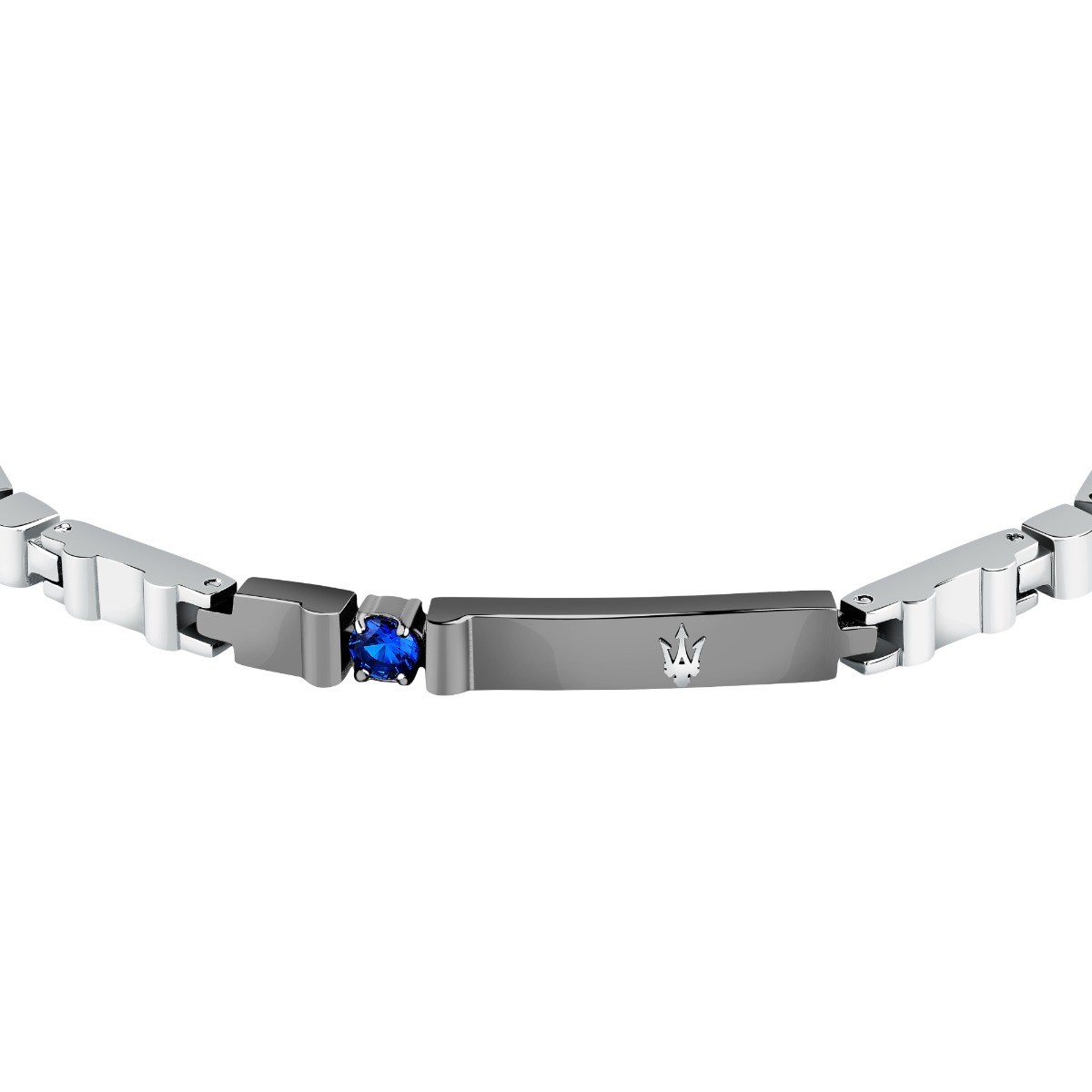 Maserati SAPPHIRE bracelet steel silver , grey size 18+3.5CM
