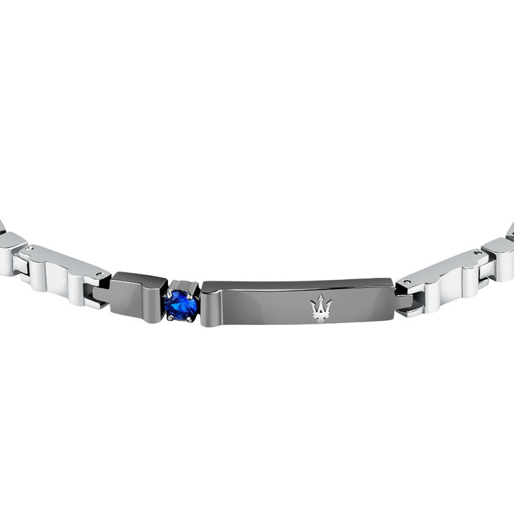 Maserati SAPPHIRE bracelet steel silver , grey size 18+3.5CM