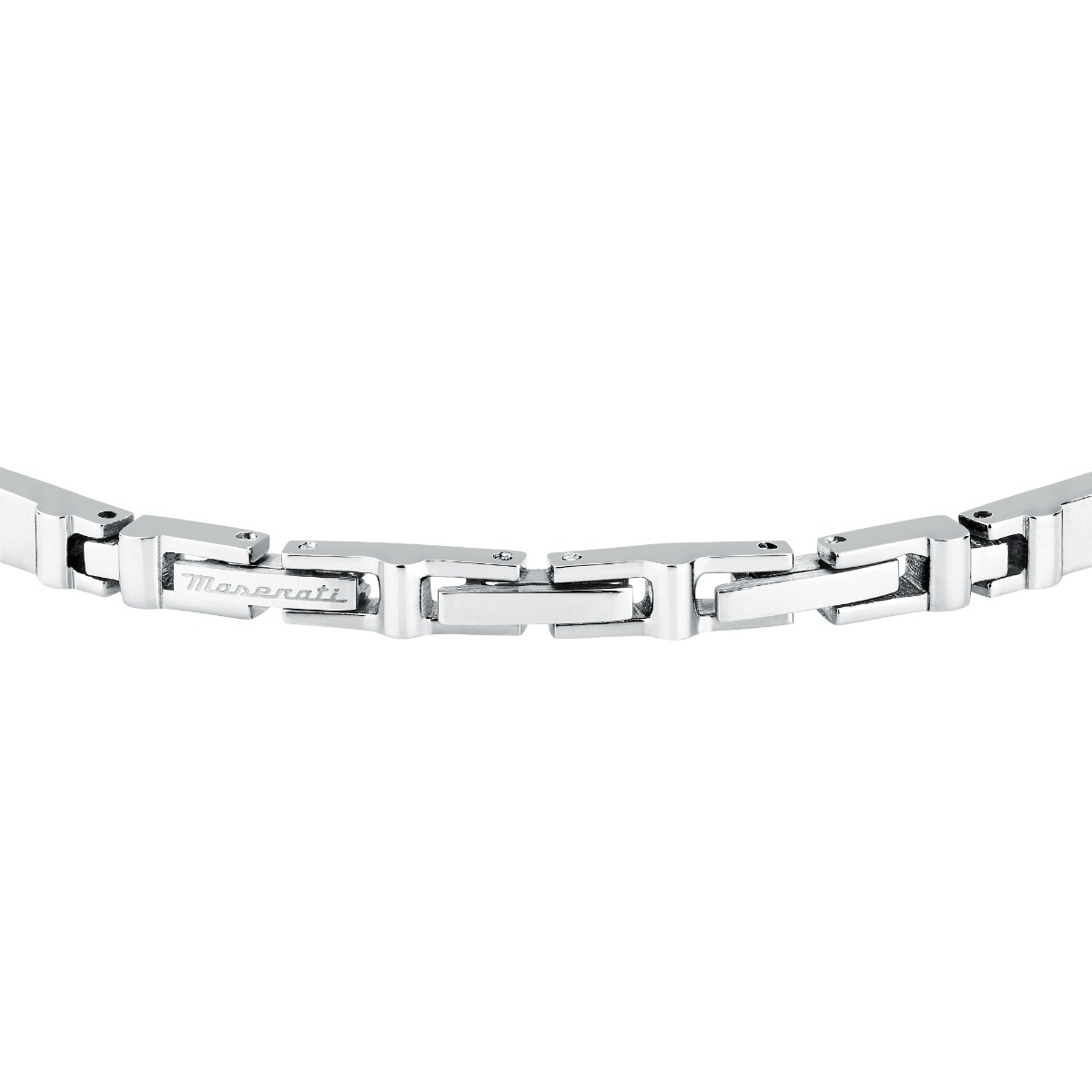 Maserati SAPPHIRE bracelet steel silver , Black size 18+3.5CM
