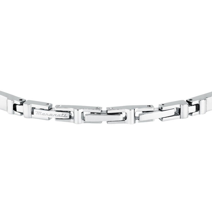 Maserati SAPPHIRE bracelet steel silver , Black size 18+3.5CM