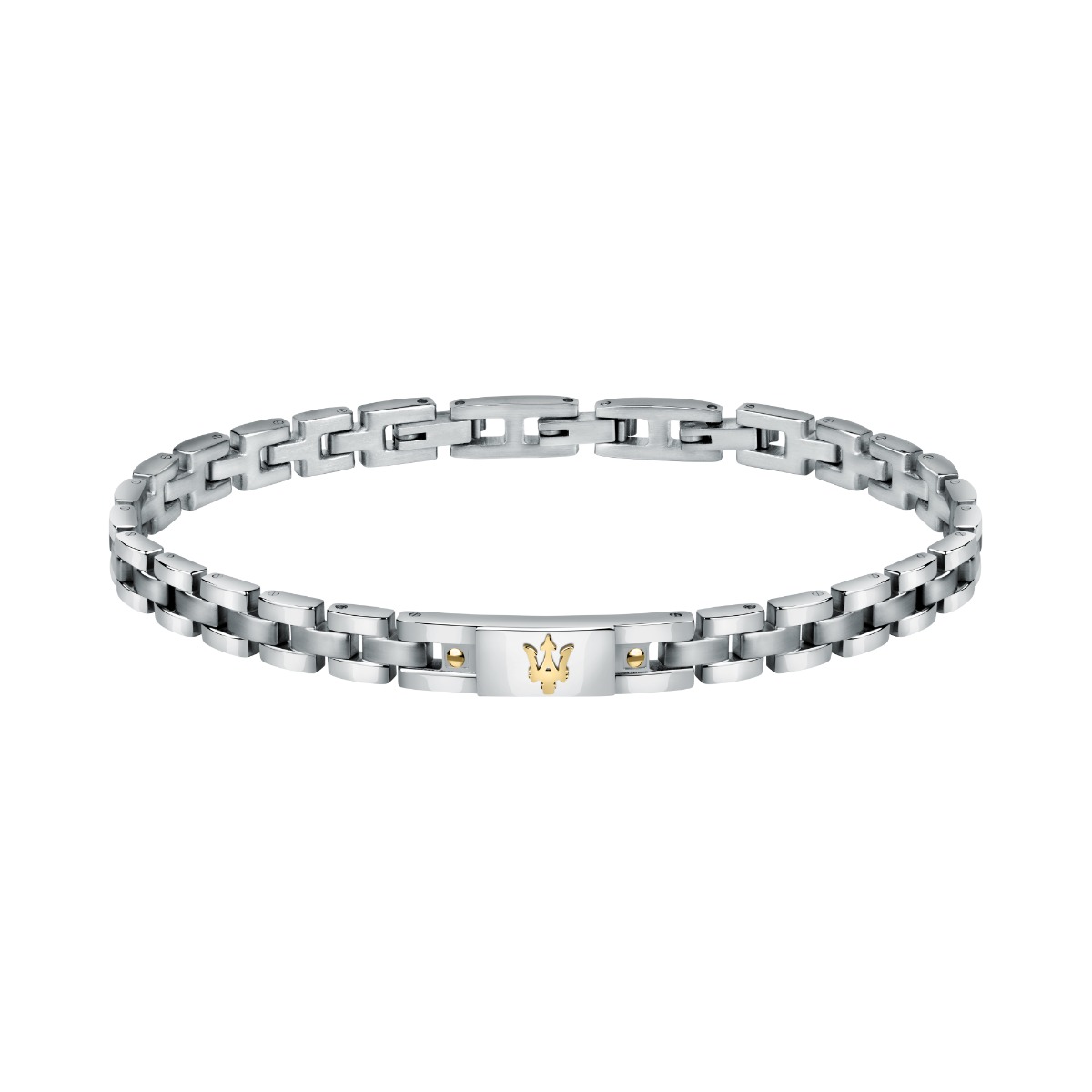 Maserati Men's Stainless Steel iconic Bracelet - Gold