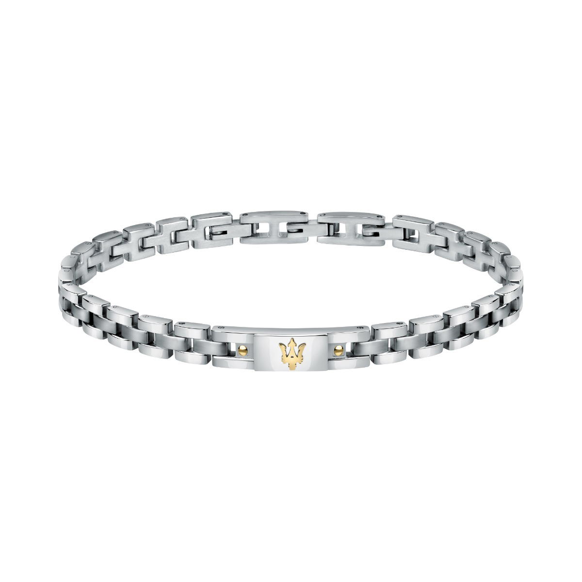 Maserati Men's Stainless Steel iconic Bracelet - Gold