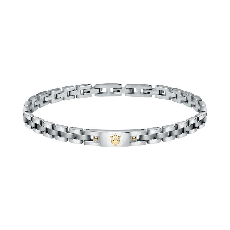 Maserati Men's Stainless Steel iconic Bracelet - Gold
